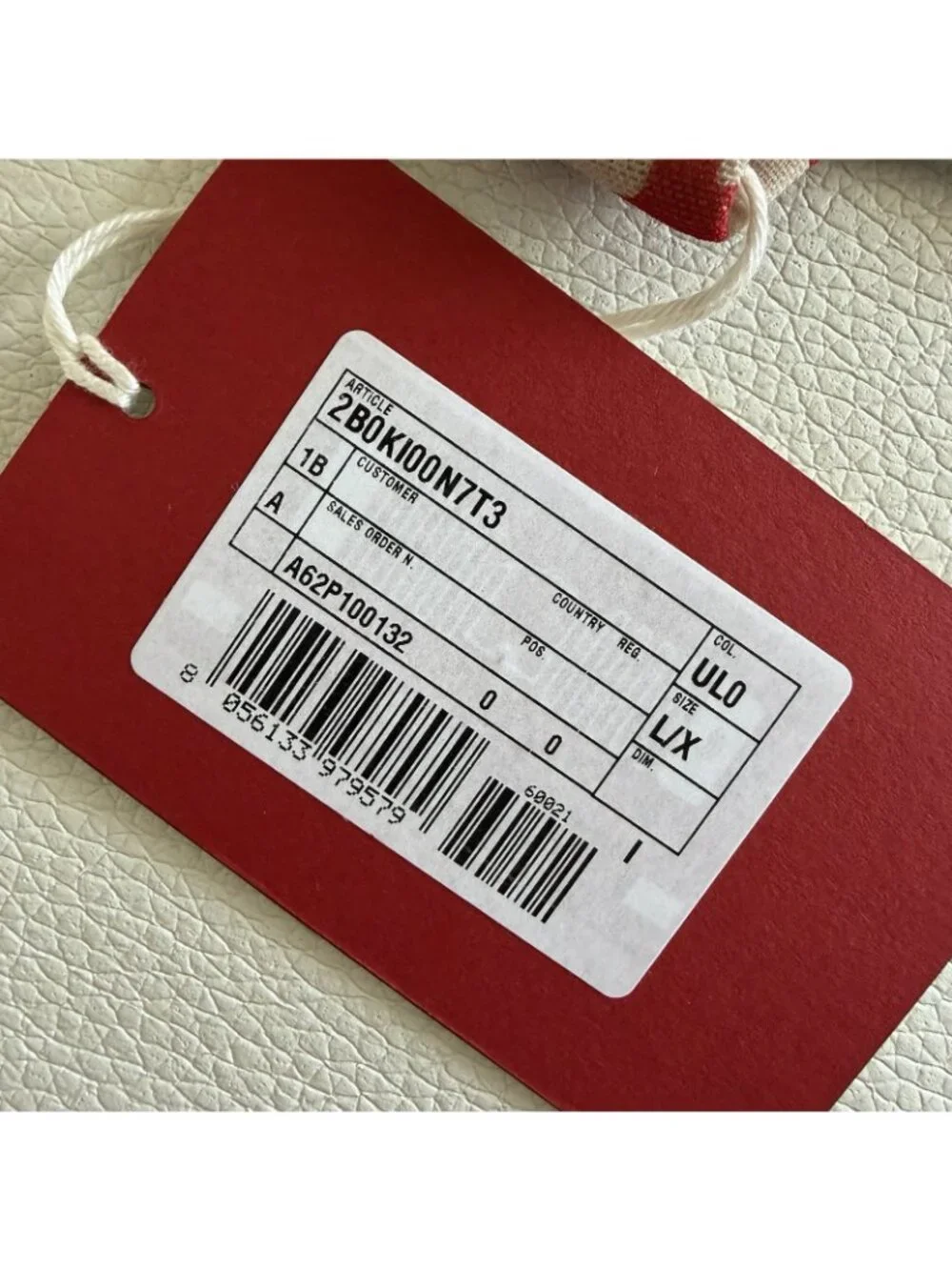 NWT Valentino Beige & Red Iconographe Tights Logo Sz L-XL
